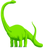 Green Colored Dinosaur Clip Art